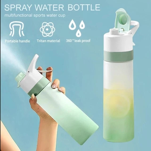 700ml Portable Spray Water Bottle Large Capacity Outdoor Sports Drinking  Cup .