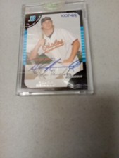 2006 NOLAN REIMOLD BOWMAN ORIGINALS AUTO 2005 BOWMAN FIRST CARD 100/419.ORIOLES.