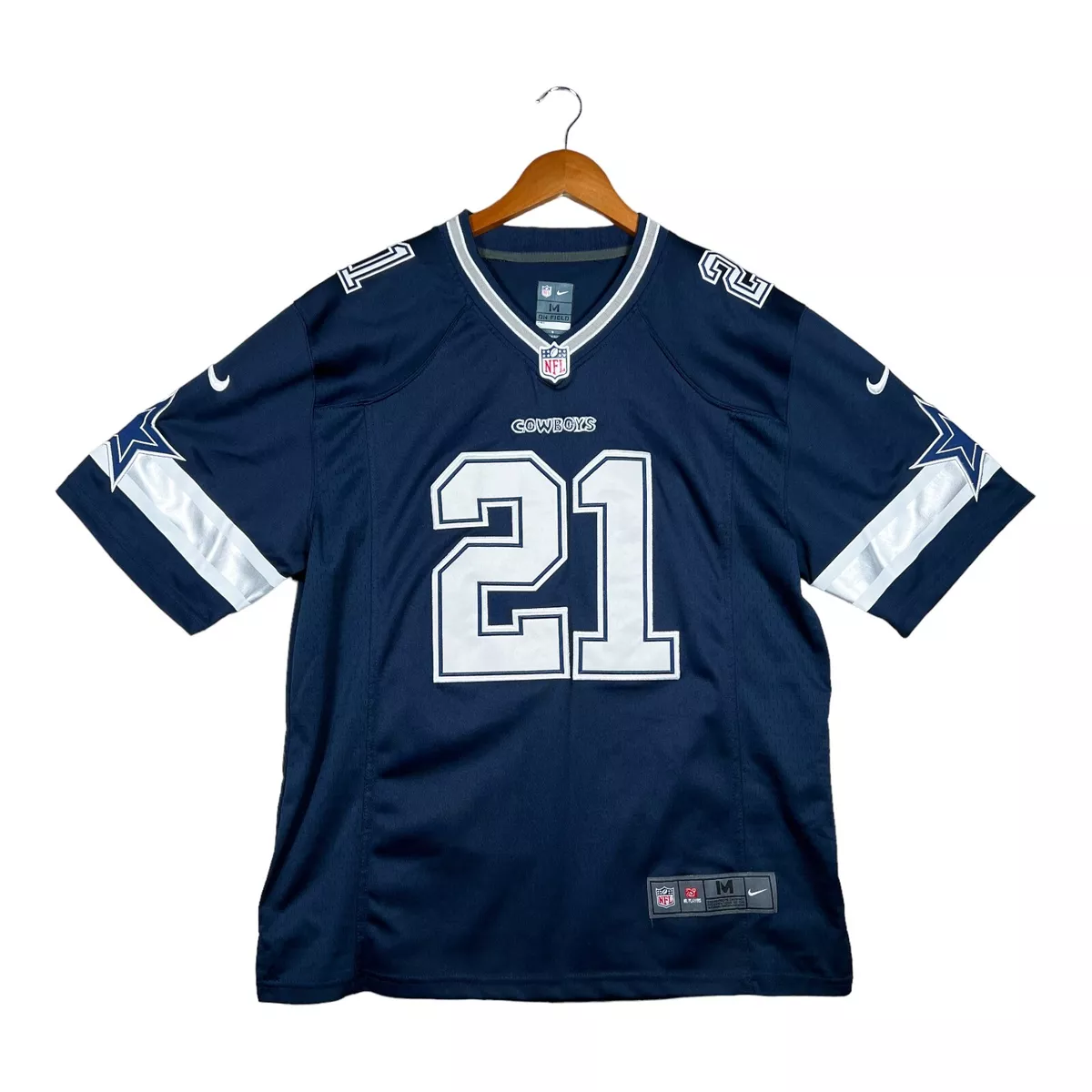 Men's dallas cowboys ezekiel elliott nike navy game jersey discount