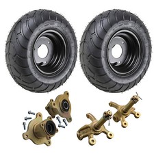 13x5.00-6 Tires Rim Wheel Hub Steering Knuckle Gokart Drift Trike Ride on Mower