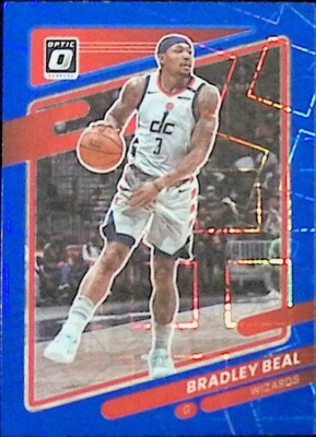 2021-22 Panini Donruss Optic NBA Washington Wizards Bradley Beal Blue Velocity