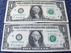 LOT OF TWO ONE DOLLAR NOTES WITH CRAZY 4&5-OF-A-KIND SERIAL NUMBERS! MEGA ZEROs — photo 3
