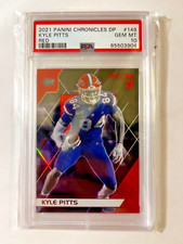 2021 Panini Chronicles Draft Picks RECON RED #d/149 Kyle Pitts ROOKIE RC PSA 10