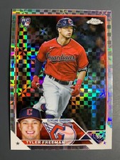 TYLER FREEMAN 2023 Topps Chrome Guardians X-Fractor Refractor Rookie Card. rookie card picture