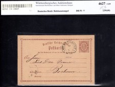 AUKTIONSLOS Deutsches Reich P1 Postkarte GA Hufeisen D&Uuml;SSELDORF Spalink 11-1N3