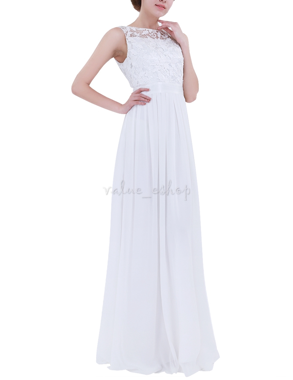 Women’s Long Formal Evening Dress – Floral Embroidered Maxi Gown For Prom & Parties
