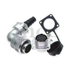Weipu WF20 10A 8Pin Waterproof Power Connector,Aviation Cable Elbow Plug +Socket