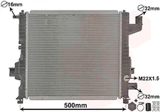 Van Wezel 43002262 radiator, engine cooling for Renault