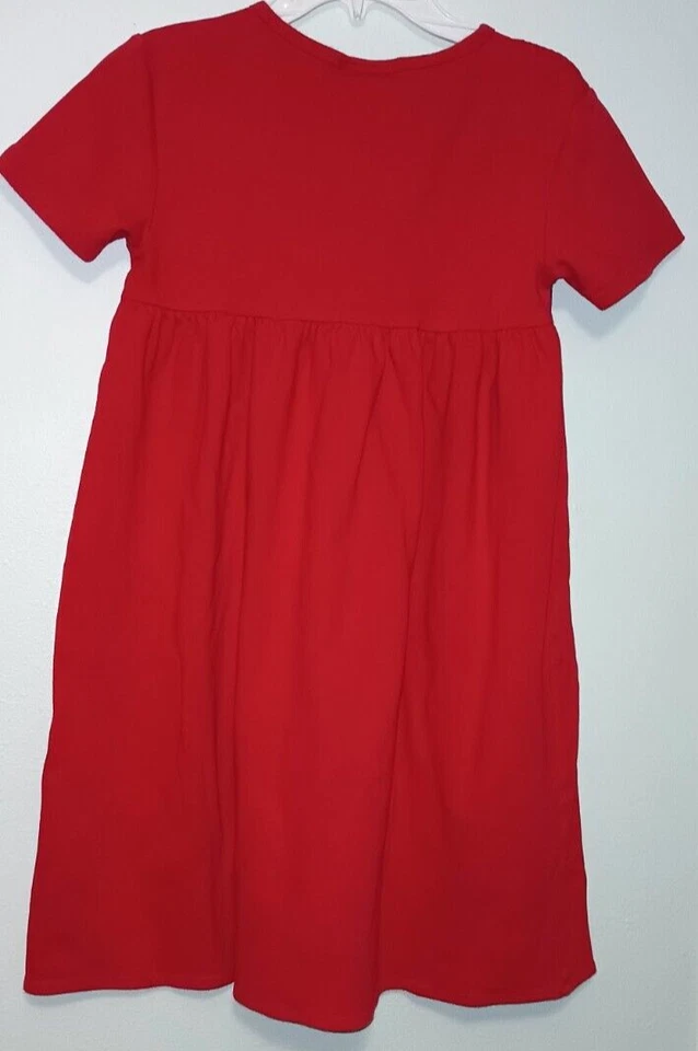 Vestido Lolly Wolly Doodle Niñas Rojo Relajado Manga Corta Talla 12 Foto 2 de 4