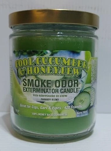 Smoke Odor Exterminator 13oz Jar CoolCucumber Honeydew Assorted Set of 3 Candles - Image 2 of 4