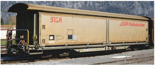 Bemo 2288117 RhB Hai-tvz 5137 Schiebewandwagen - Spur H0m - Neu | Zustand: Neu