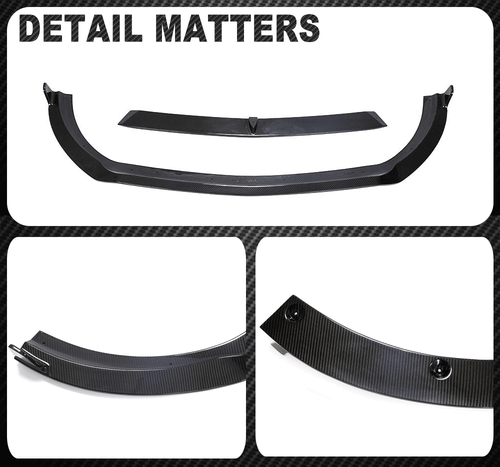 Fit for Benz W447 V220D V250 2020-2021 Dry Carbon Fiber Front Bumper Lip Spoiler - Picture 10 of 10