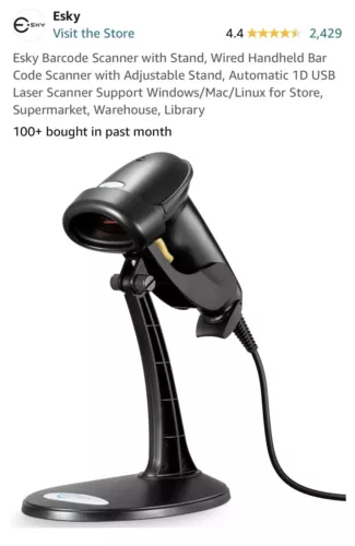 Esky Barcode Scanner (USB)