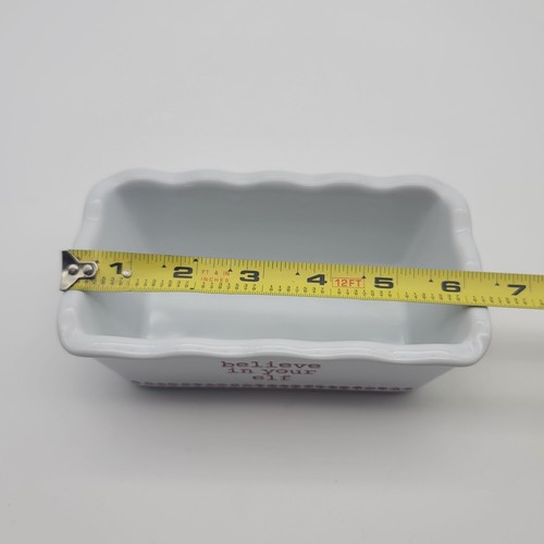 Joseph A. Believe in Your Elf Loaf Pan Bowl Serving Dish Christmas Holiday - Picture 3 of 6