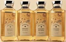 QTY 4 - Bath  Body Works GOLDEN ECLIPSE Body Wash Shower Gel Shampoo 10oz