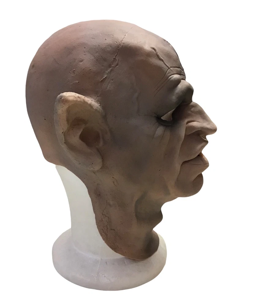 Vampire Foam Latex Mask Mens Halloween Fancy Dress Costume Accessory Greyland - Image 4 of 4