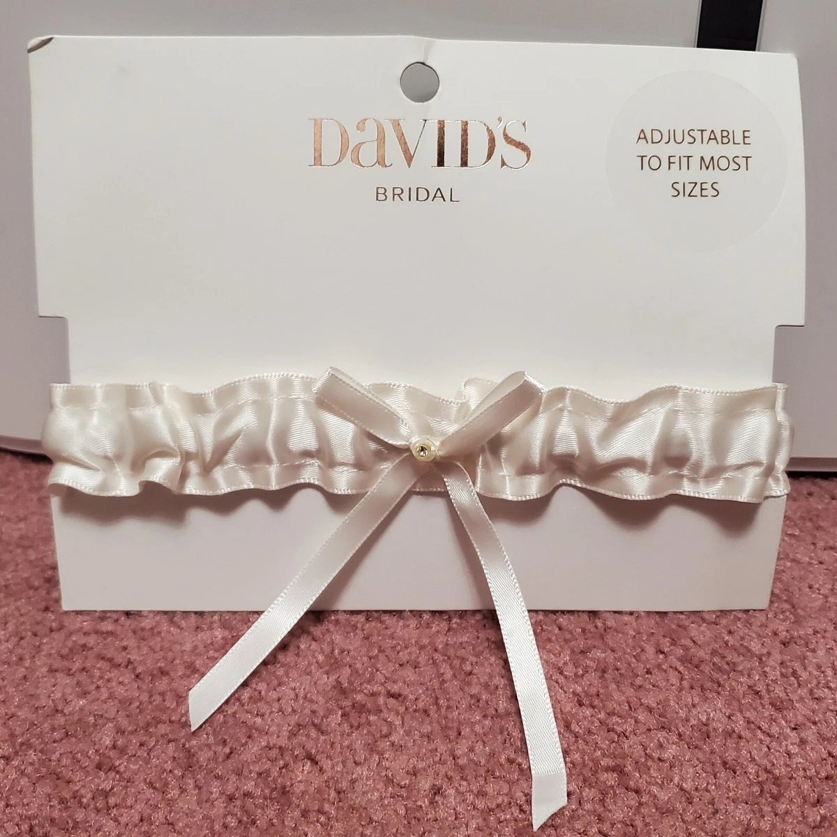 david's bridal garter belt Something Blue Lace Garter