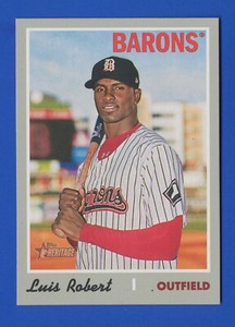 LUIS ROBERT 2019 Topps Heritage Minors #154 Pre-Rookie RC Chicago White Sox