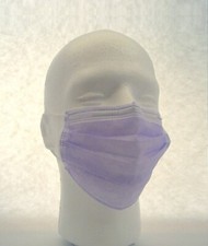 Disposable Face Masks BFE 99 Ear-Loop 3 Ply Lavender Color 50 pcs