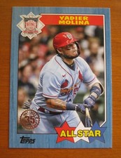 2022 TOPPS BASEBALL  SERIES 2   1987 BLUE  YADIER MOLINA  ALL STAR # 87AS-15