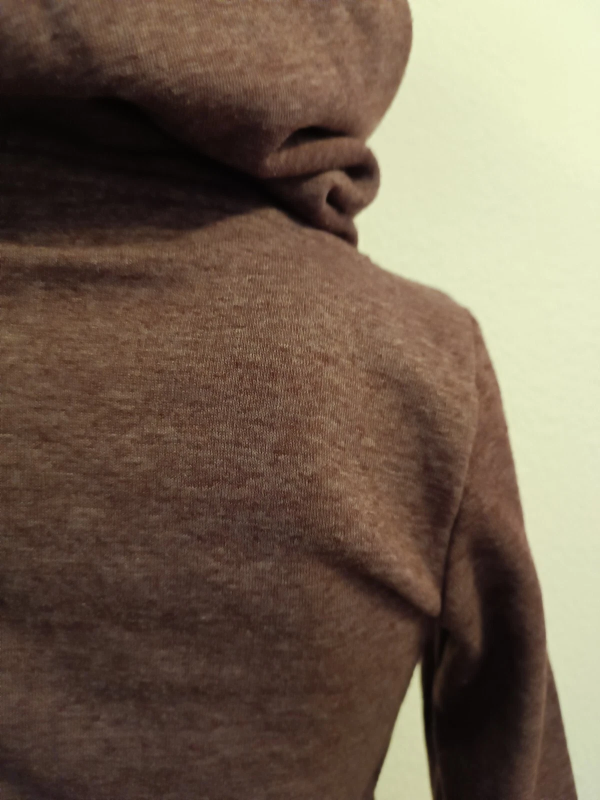 SACAI * Felpa con cappuccio Jean Pascale taglia XS 34 TOP canguro borsa melanzana