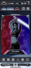 Topps Star Wars Digital Card Trader Tier 8 - Dual Galaxy Purple Aayla - Base 3