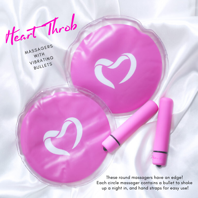 Pure Romance HEART THROB Massagers w/ Vibrating Bullets  FREE NEXT DAY  SHIPPING | eBay