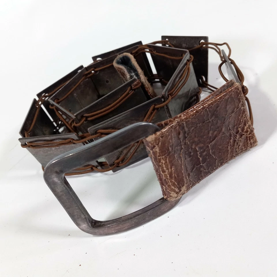 Suzi Roher Hip Belt Small 36 38 Concho Leather Brown - Image 4 of 4