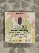 NEW Clinique Beyond Perfecting Powder Foundation + Concealer 06 Ivory 14.5g