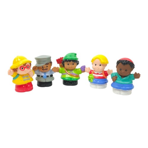 Vintage 90s 00s Fisher Price Little People Toy Lot Of 5 Bus Driver Archer Frog