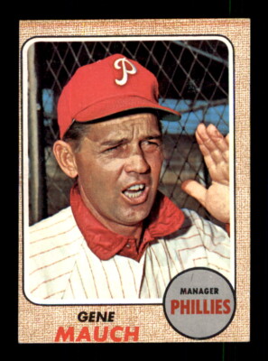 1968 Topps #122 Gene Mauch - Crease Free