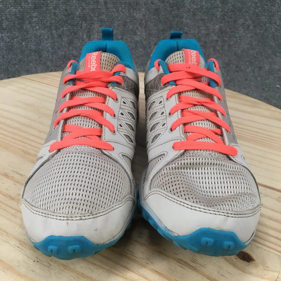 Reebok Shoes Womens 7.5 Realflex 3D Fuseframe Running Sneakers Gray Low V59935 - Image 3 of 4