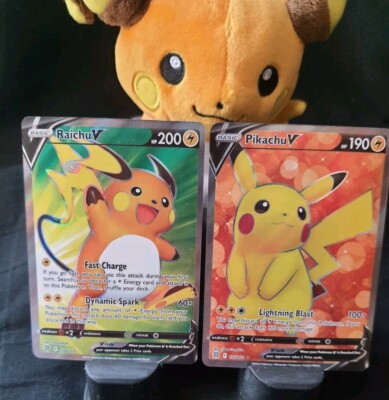 Pikachu V 157 Raichu V 158 Brilliant Stars Full Art Pokemon NM