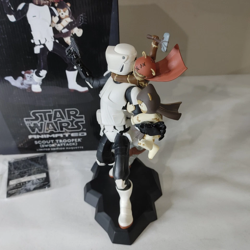 Gentle Giant Star Wars Maquette Scout Trooper (Ewok Attack) 494/1000 EE Exclusivo Foto 3 de 4
