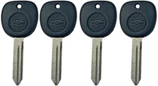 4 Pack - OEM Chevy bow-Tie Logo Key Blanks For Select 1999-2009 B102GCP 15026223