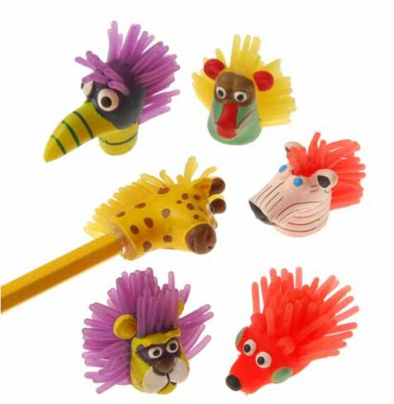 12 Assorted Cute Wild Animal Pencil Toppers eBay