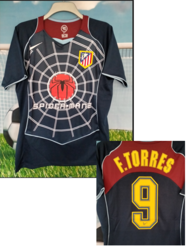TORRES 9 Spider-Man 2 Atletico Madrid 2004 2005 football Shirt SPAIN (M) - Afbeelding 1 van 4