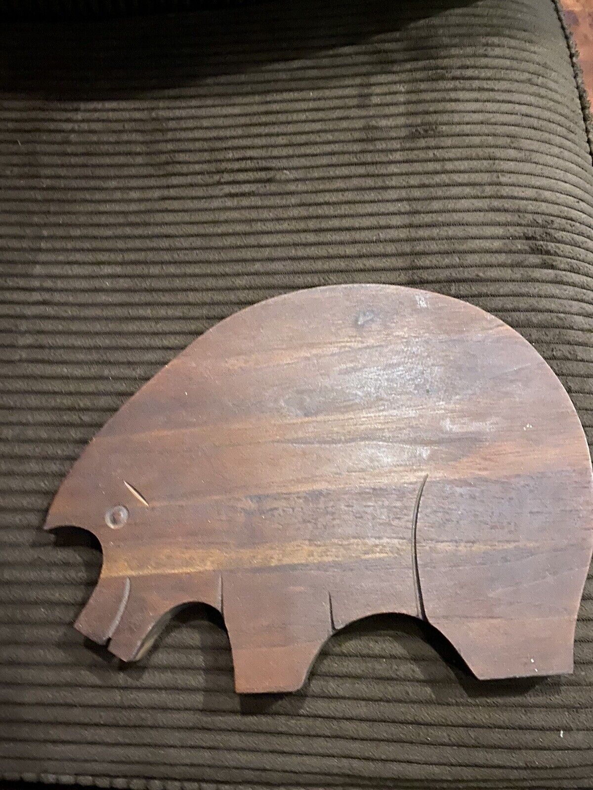 Ozark Walnutware Pig cutting board