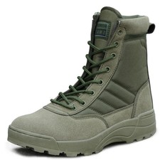 Mens Swat Combat Outdoor Leather Military Ankle Boots Tactical Work Army Shoes