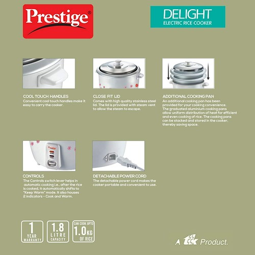 prestige rice cooker 700 watts