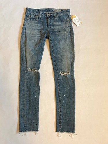 Adriano Goldschmied Light Wash The Legging Ankle Super Skinny Ankle Jeans, Sz 24
