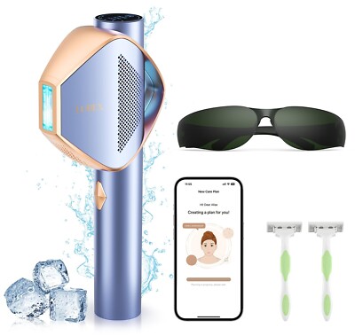 Smart Permanent IPL Laser Hair Removal for Woman and Men, Painless Sapphire