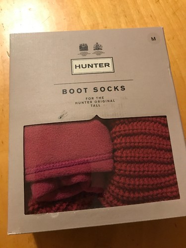 $50 Hunter Boot Socks Medium Dark Ion Pink P295 - 第 2/6 張圖片