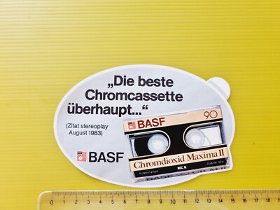 STICKER BASF CHROME DIOXIDE MAXIMA STICKER STICKER VINTAGE 80s