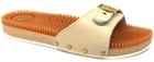 MAURI ZOCCOLI UOMO LEGNO E PIOLI CIABATTE BEIGE UOMO MADE IN ITALY