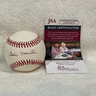 VERY RARE Babe Martin AUTO'D OAL (Brown) Baseball, Boston Red Sox, JSA AUTHENTIC