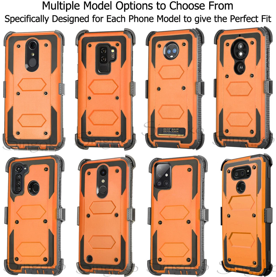 RUGGED SHOCKPROOF FULL BODY TANK HYBRID Phone Case Cover +BUILT SCREEN PROTECTOR - Image 4 of 4