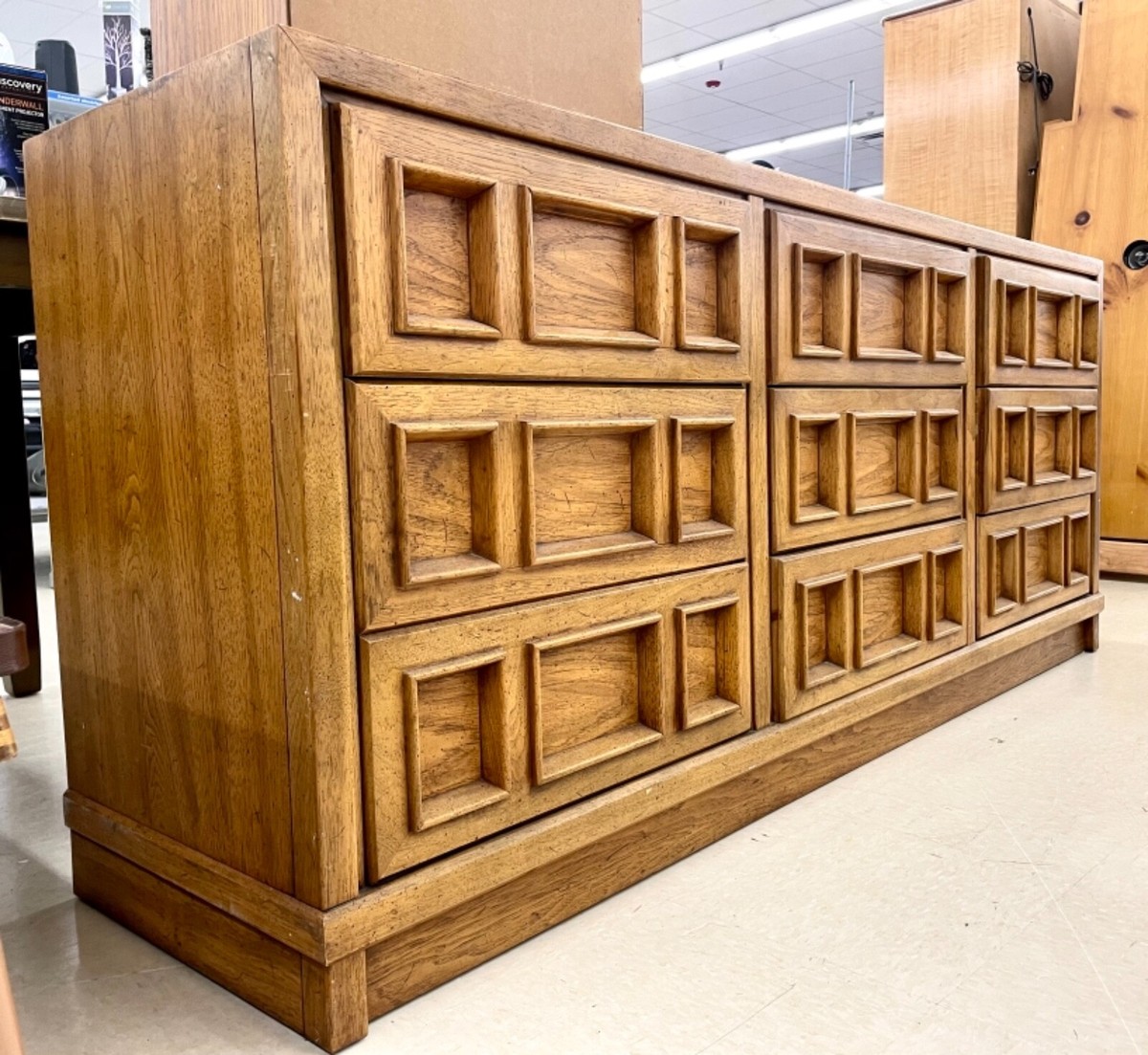 Iconic Mid Century Brutalist Style DRESSER from the Compatica