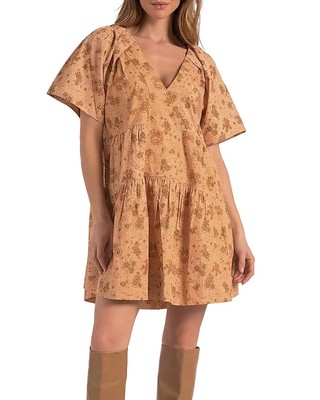bedouin mini dress Bedouin Blue Poppy Mini Dress