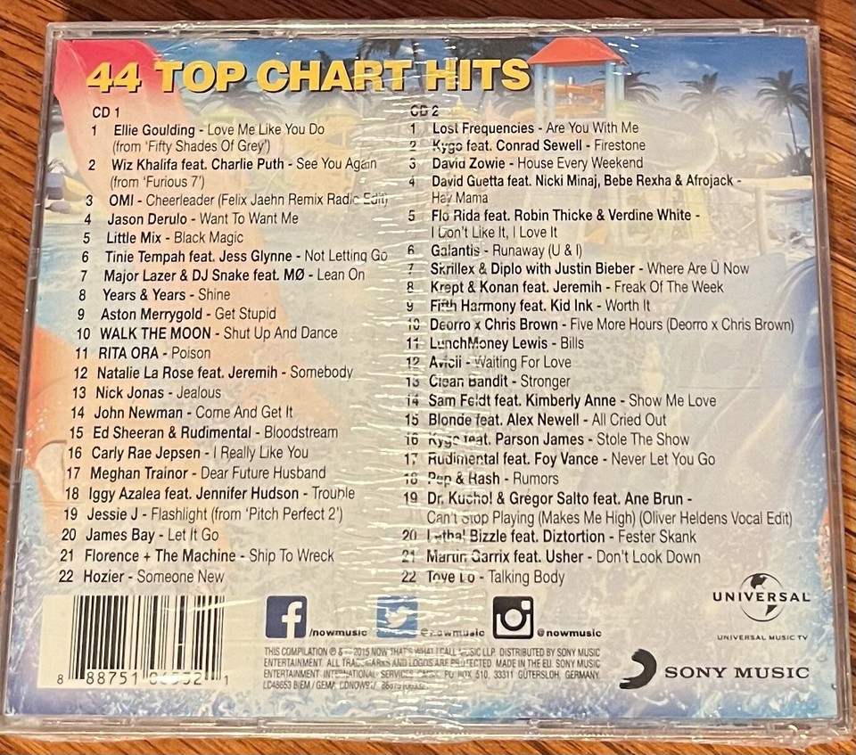 VARIOUS ARTISTS "NOW THAT'S WHAT I CALL MUSIC 91" NEW ORIGINAL 2015 UK ...